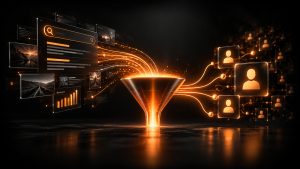 Funnel che mostra come trasformare la visibilità organica in contatti
